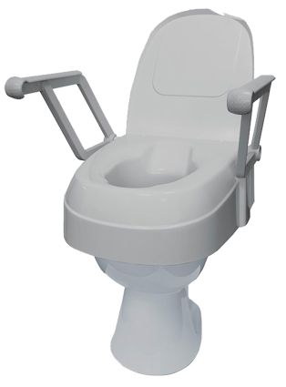 Toilettensitzerhöhung mit Armlehnen